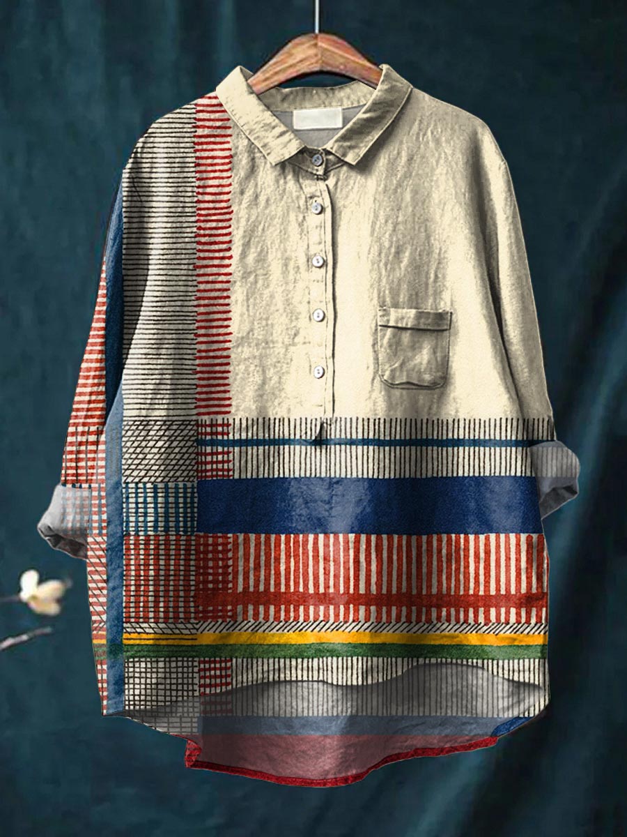 Lenie | Artistic Stripes Shirt