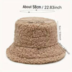 Ava - Sheepskin bucket hat