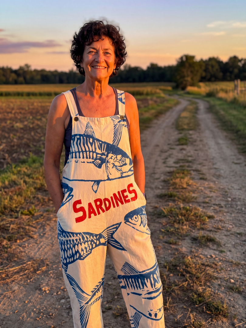 Zuri | Fish Motif Jumpsuit