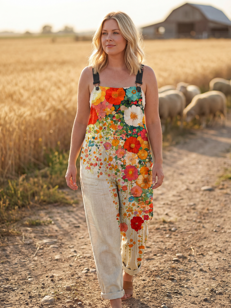 Vesia | Floral Relaxed Jumpsuit