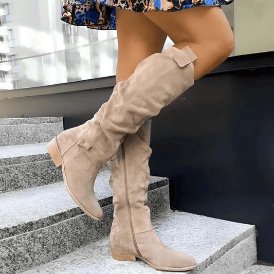 Amelia | Stylish Suede Knee Boots