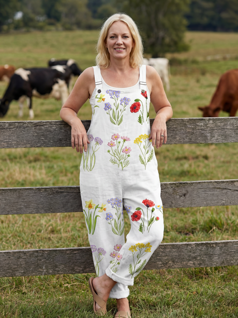 Velina | Garden Strap Jumpsuit