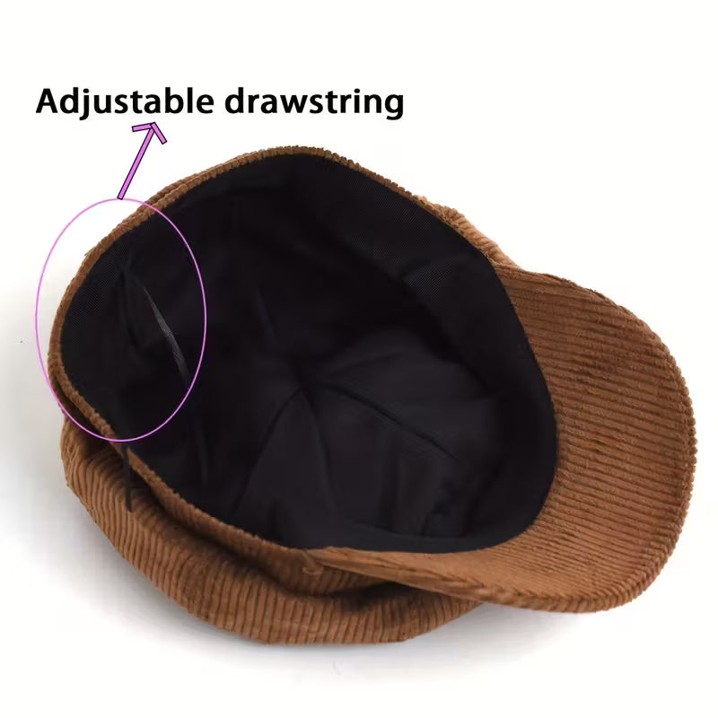 Nicki - Corduroy Baker Boy Cap