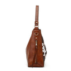 Luxury Leather 3-Piece Hobo Bag Set Print