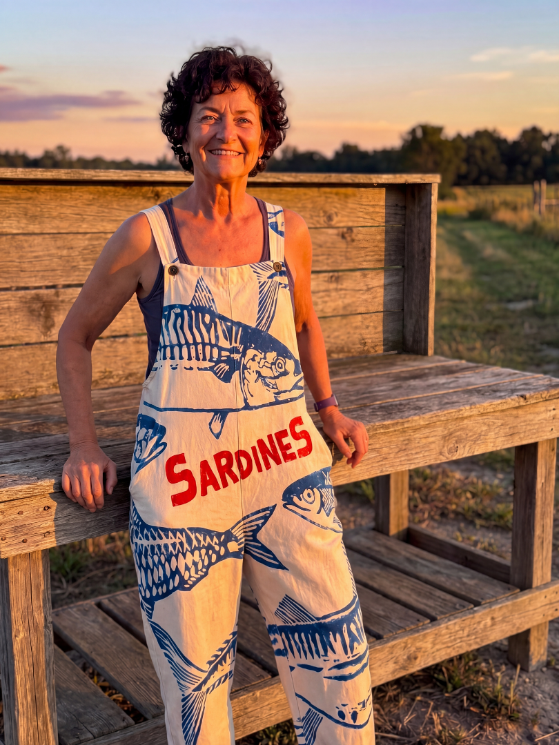 Zuri | Fish Motif Jumpsuit