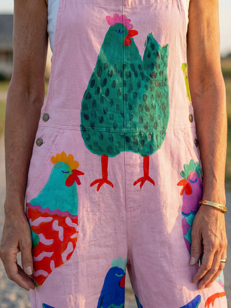 Sanna | Hen Motif Jumpsuit