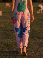 Sanna | Hen Motif Jumpsuit