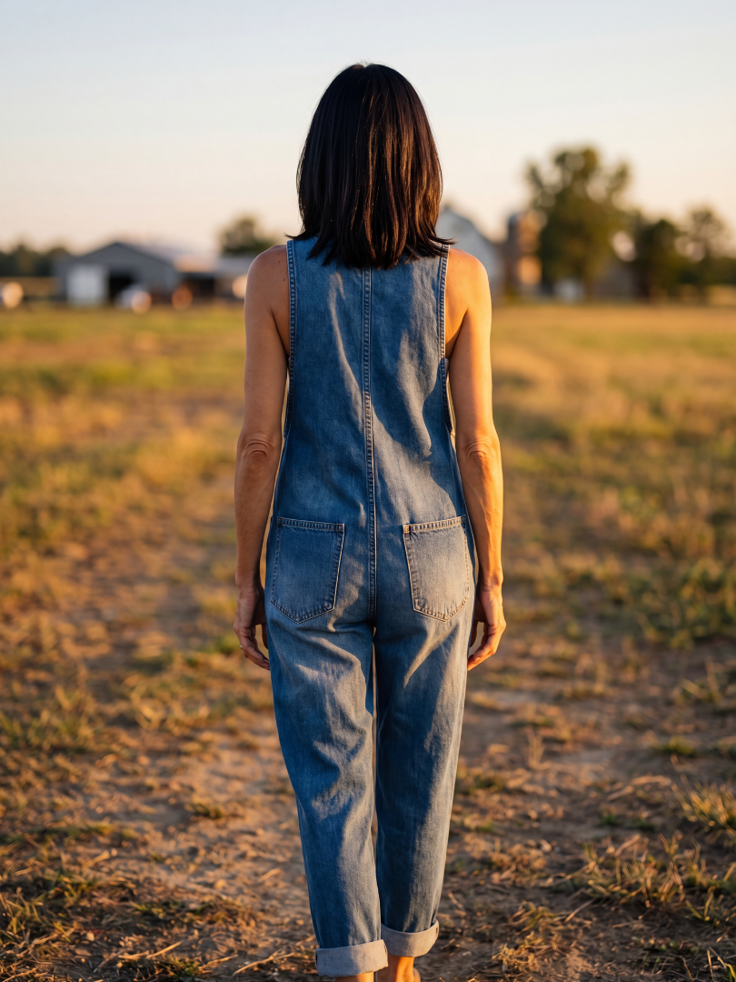 Zelie | Rooster Motif Jumpsuit