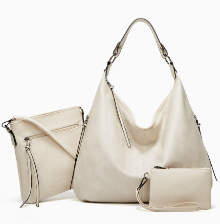 The Slouchy Soft Hobo Handbag 3-Piece Set