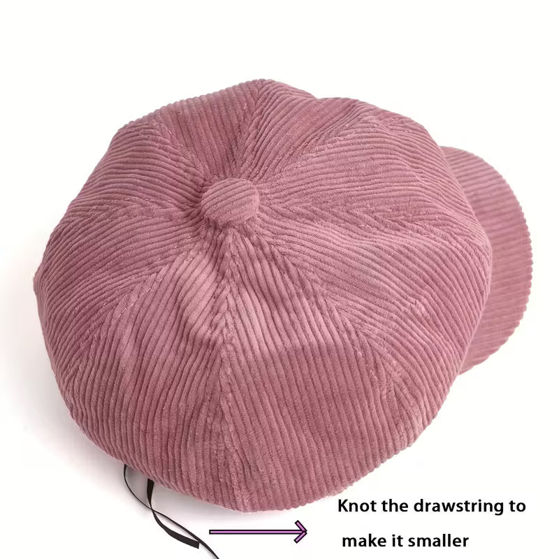 Nicki - Corduroy Baker Boy Cap