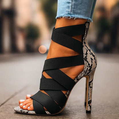 Elora - Crossband Stiletto Sandal