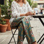 Alessia™ - Boho Printed High-Waist Trousers