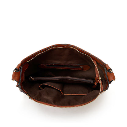 Luxury Leather 3-Piece Hobo Bag Set Print