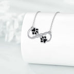 Infinity Symbol Pendant Necklace with Zirconia