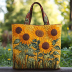 Classic Quilted Bag - Sunflowers