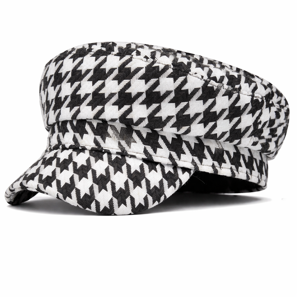 Rihanna - Elegant Houndstooth Cap