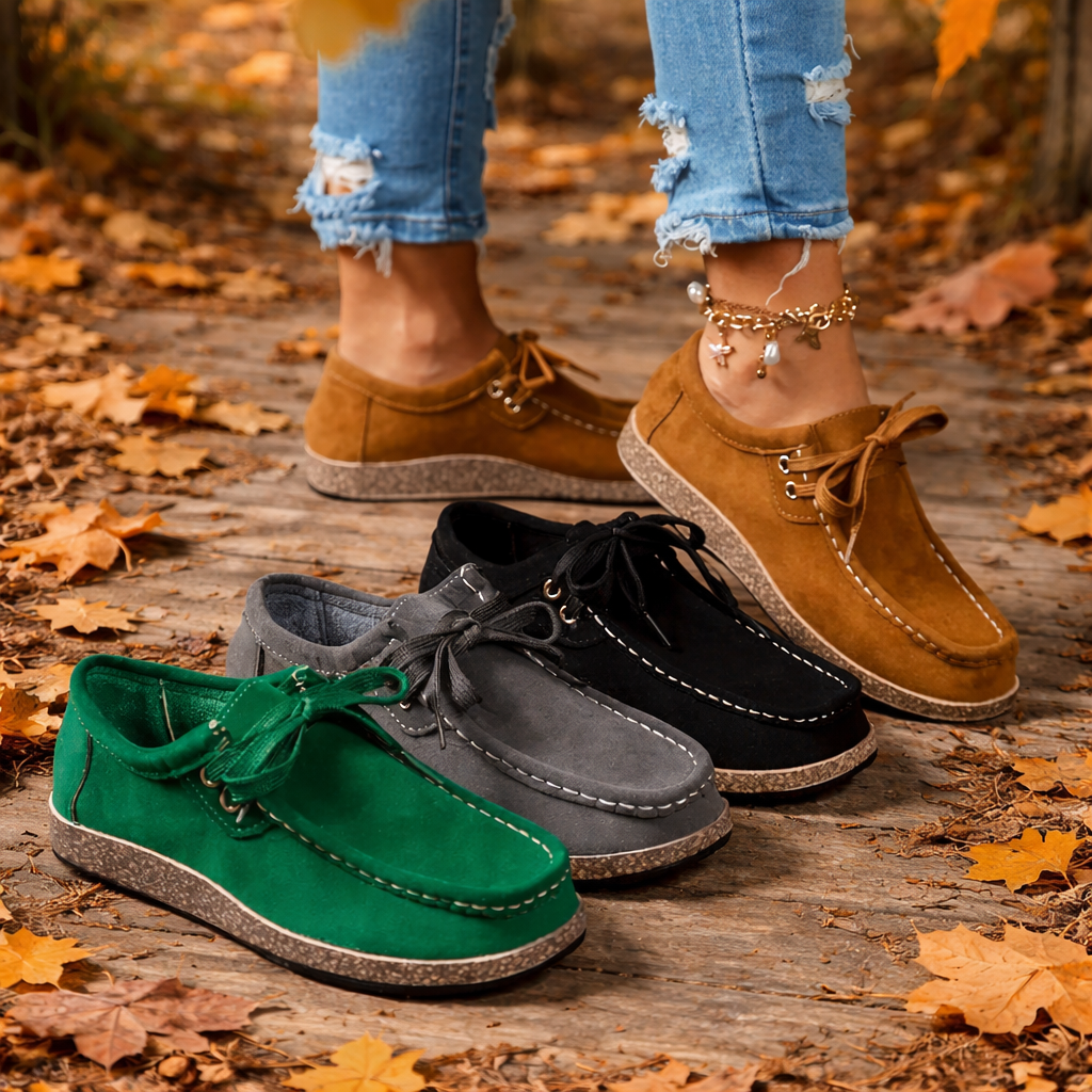 Charlie - Thick laced relaxed boho slip on