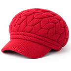 Lizzy - Handmade Knitted Newsboy Cap