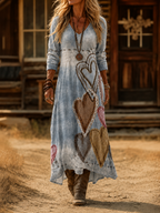 Azaria | Vintage Bohemian Autumn Dress