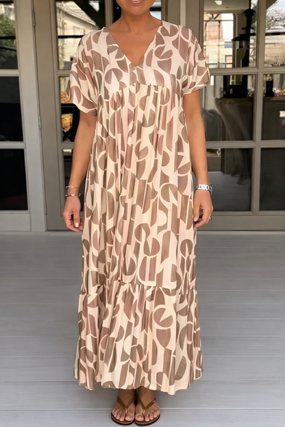 Colette | Loose Dress with V-Neck