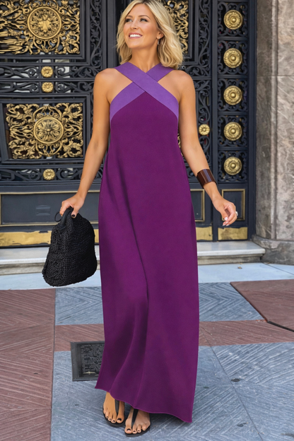 Delphine | Dress with Crossed Cut