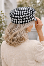 Rihanna - Elegant Houndstooth Cap