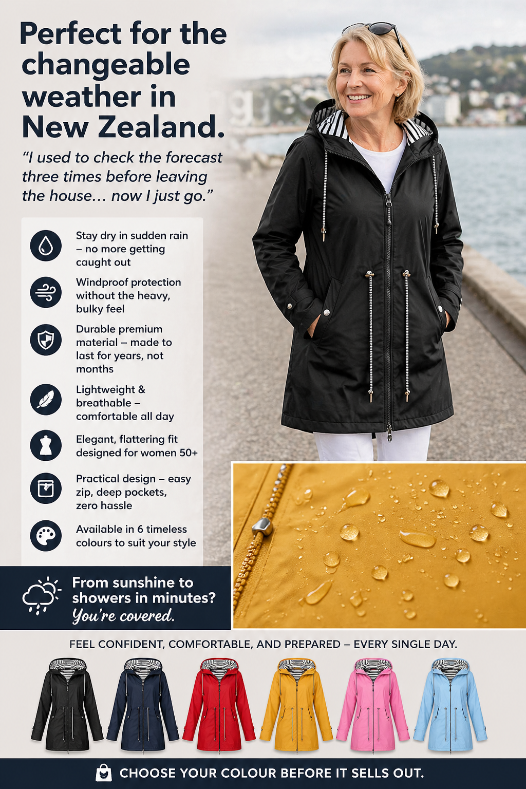Loisa™ - Stylish Waterproof Jacket