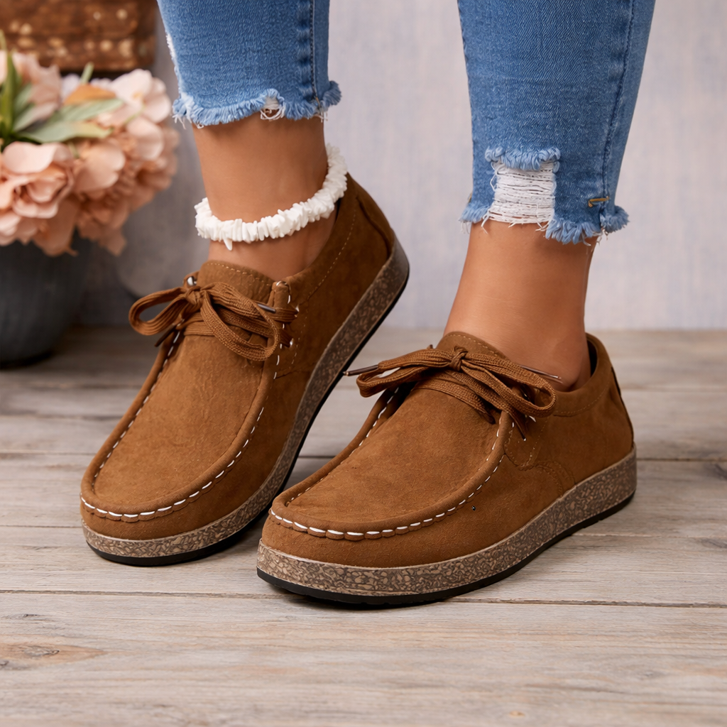 Charlie - Thick laced relaxed boho slip on