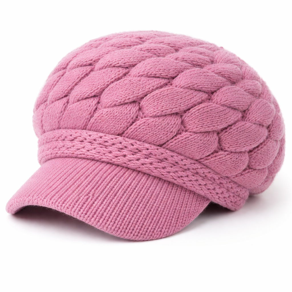 Lizzy - Handmade Knitted Newsboy Cap