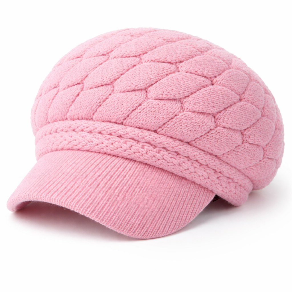 Lizzy - Handmade Knitted Newsboy Cap
