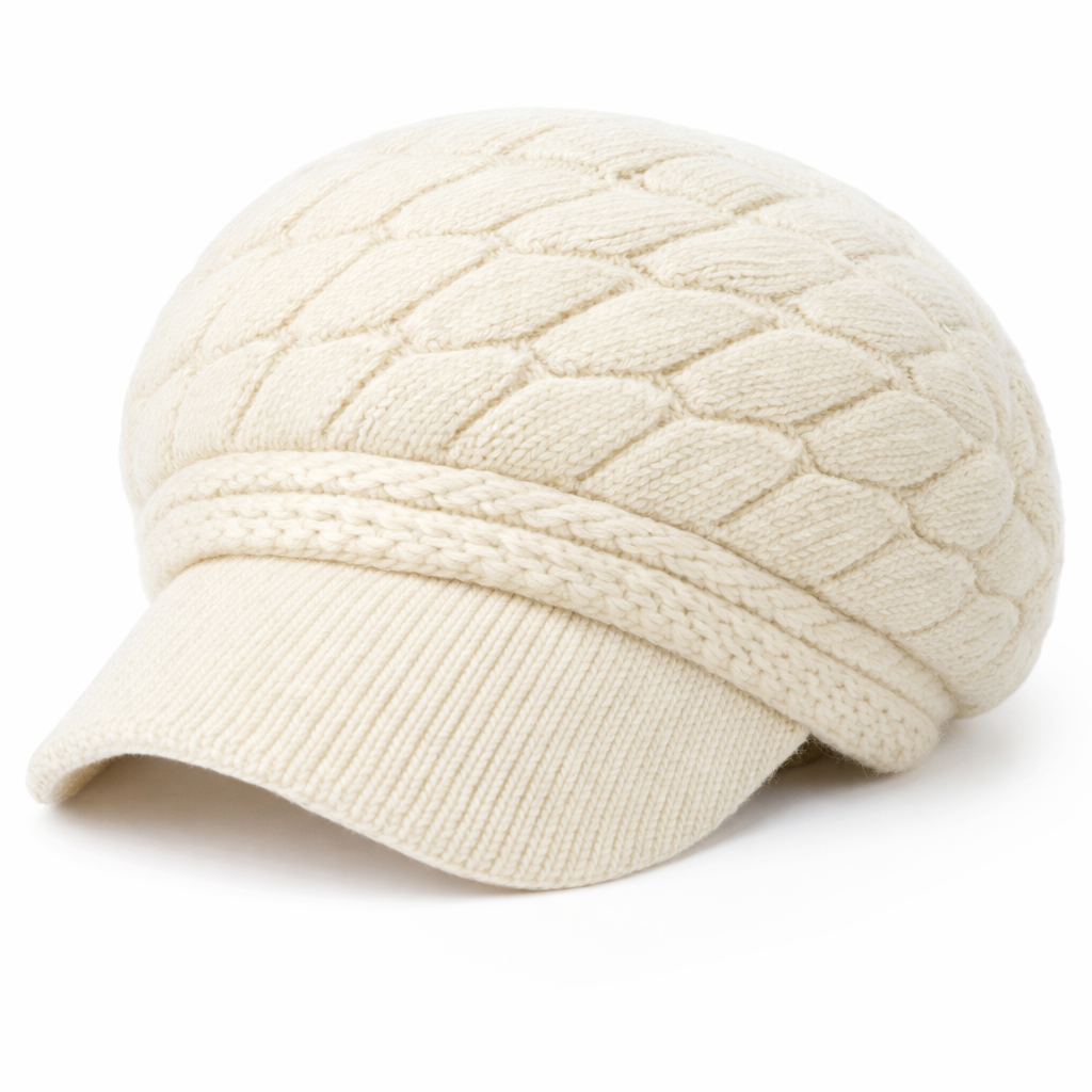 Lizzy - Handmade Knitted Newsboy Cap