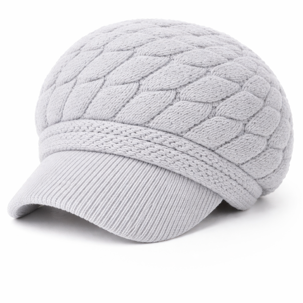 Lizzy - Handmade Knitted Newsboy Cap