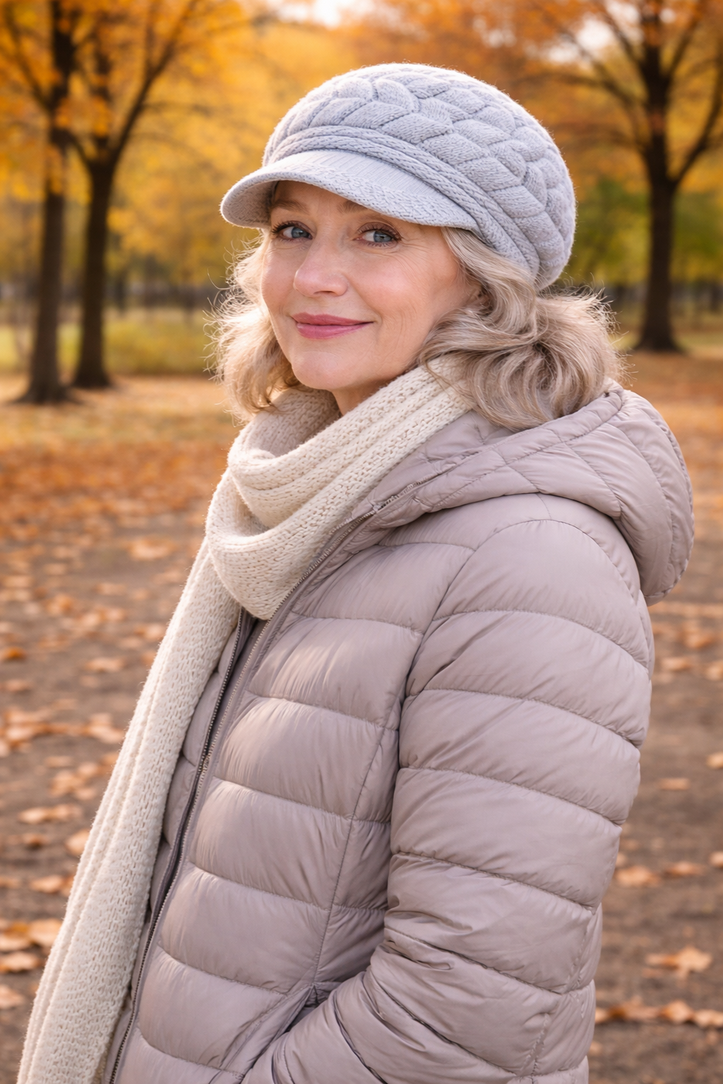 Lizzy - Handmade Knitted Newsboy Cap