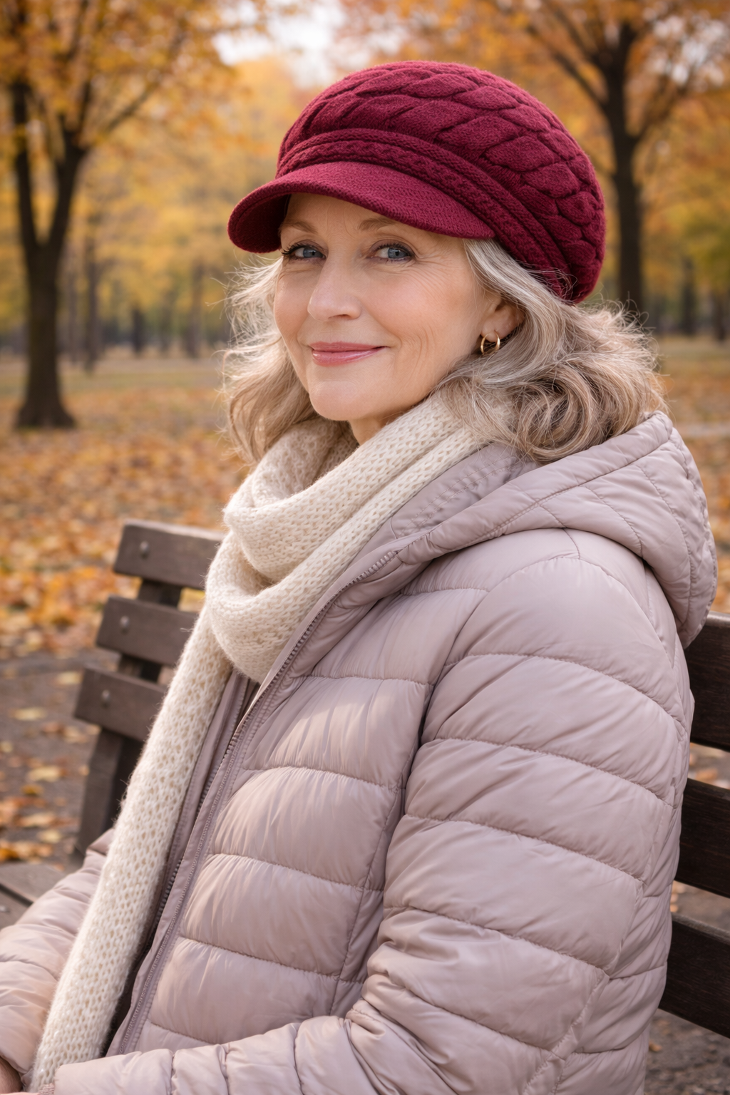Lizzy - Handmade Knitted Newsboy Cap