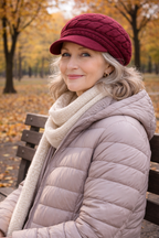 Lizzy - Handmade Knitted Newsboy Cap