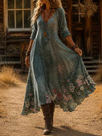 Asteria | Vintage Bohemian Autumn Dress