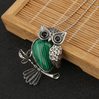 1pcs Owl Shape Charms Pendant Natural Quartz Crystal Stone Necklace Beads for Jewelry Making Diy Necklace Crafts Accessories