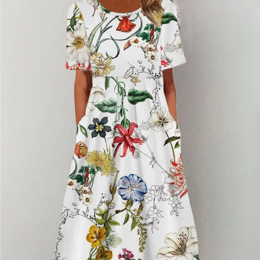 Britt - Classic Floral Dress