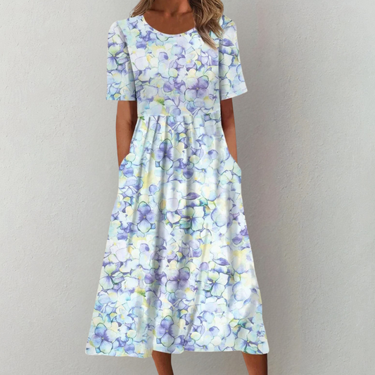Esma - Flowing Floral Midi Dress