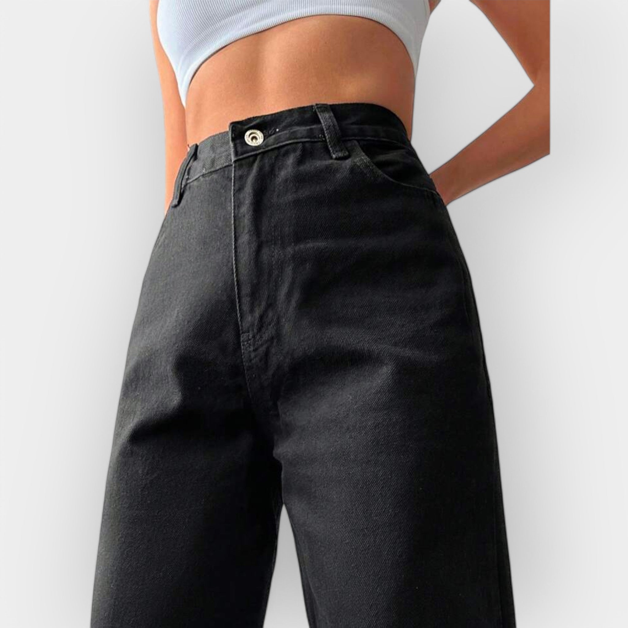 Wide Leg High Waisted Jeans