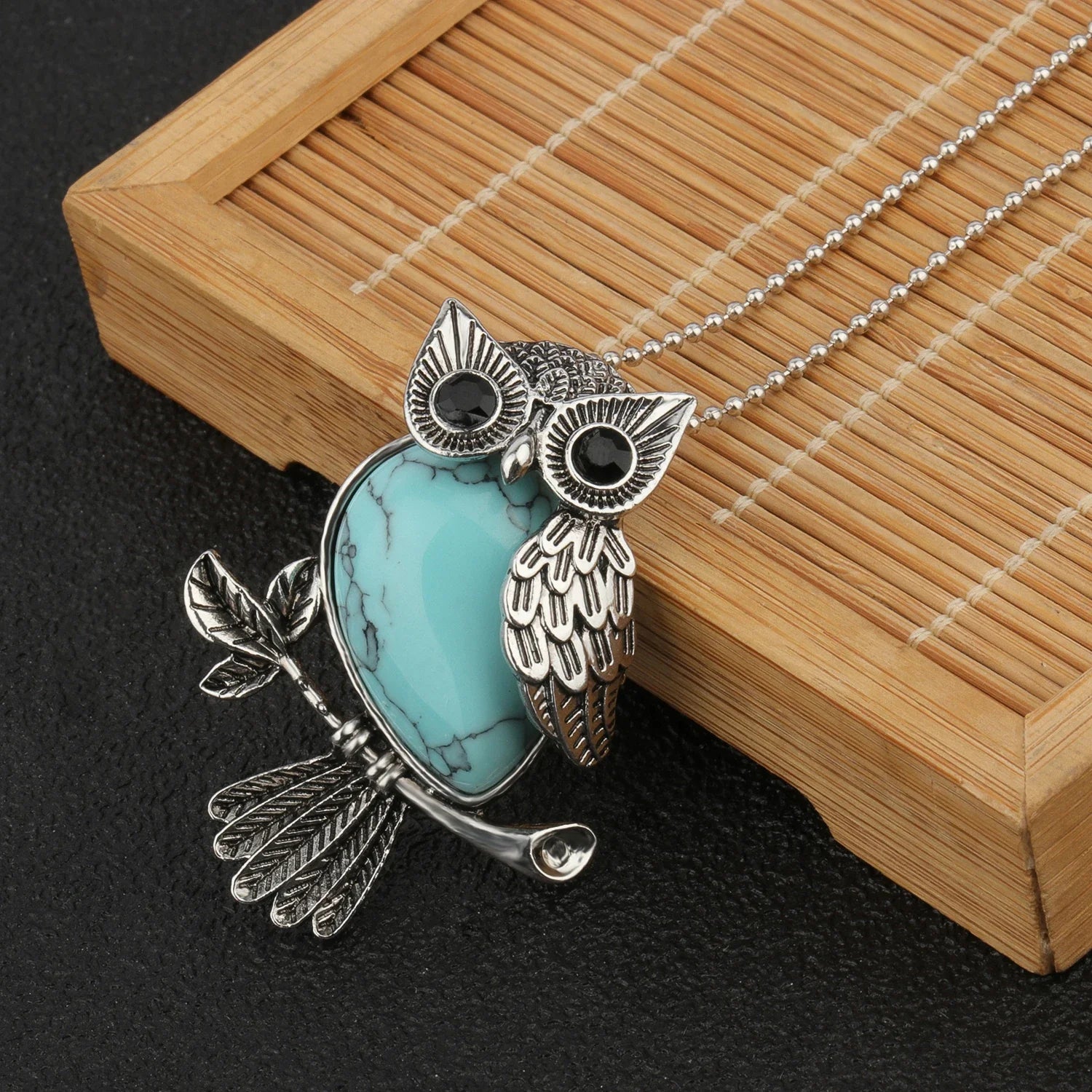 1pcs Owl Shape Charms Pendant Natural Quartz Crystal Stone Necklace Beads for Jewelry Making Diy Necklace Crafts Accessories