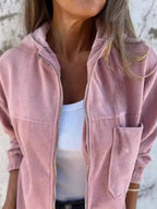 Ella™ Relaxed Corduroy Jacket | Comfortable Everyday Zip Jacket