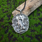 Moon Wolf  Pendant Necklace Animal Personality Jewelry Gift for Men women