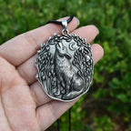Moon Wolf  Pendant Necklace Animal Personality Jewelry Gift for Men women