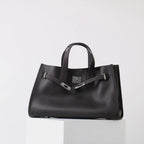 BEVERLEY - Large Capacity Genuine Cowhide Leather Tote Bag for Work & Travel