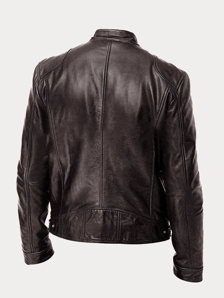 Chaqueta de cuero signature
