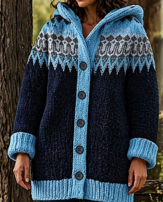 Amari™ | Retro Hoodie Cardigan