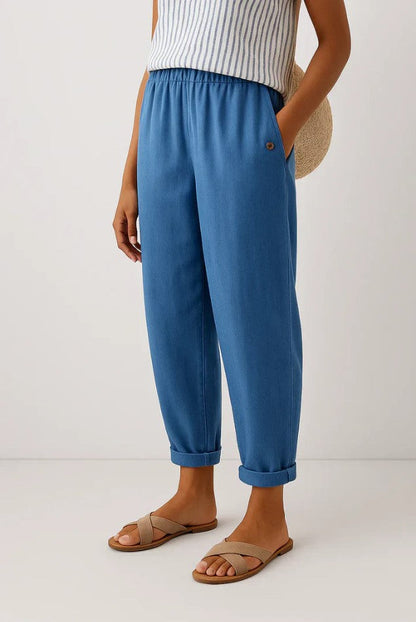 Romina™ Timeless Linen-Cotton Trousers