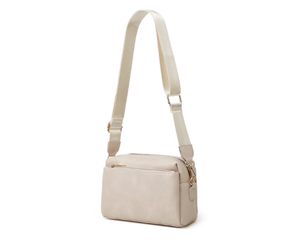 Small Triple Zip Crossbody Bag