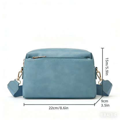 Small Triple Zip Crossbody Bag